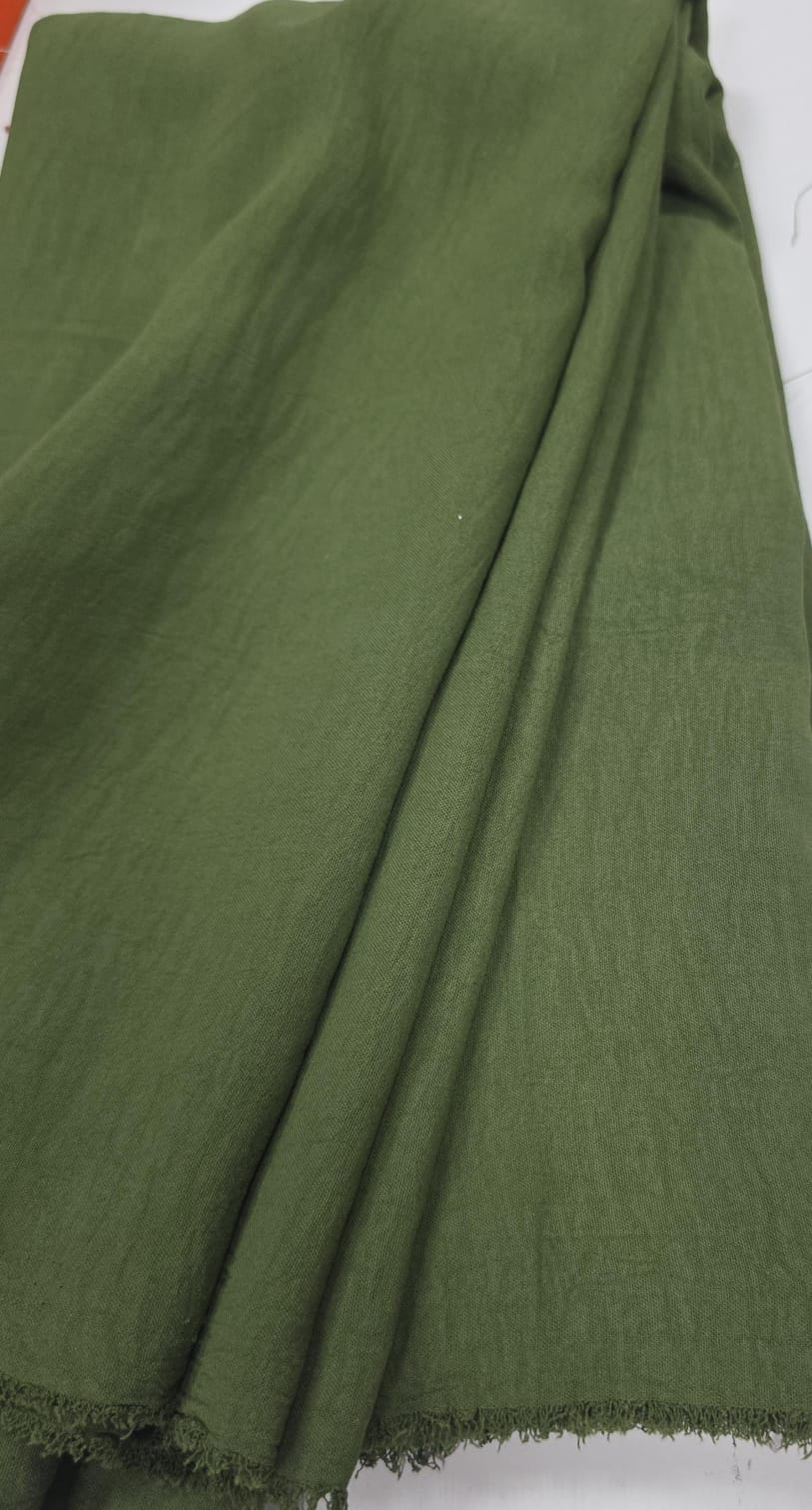 Crepe duna verde militar - Comprimento 1,80 m x Largura 1,40 m