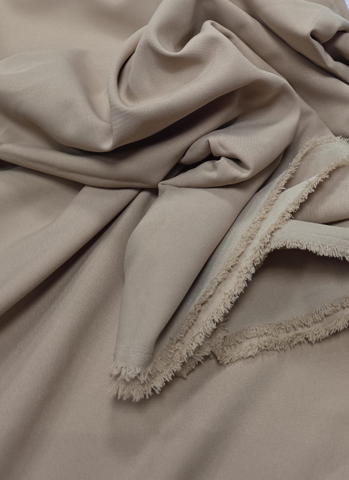 Gabardine two way com elastano bege - Comprimento 3 m x Largura 1,45 m