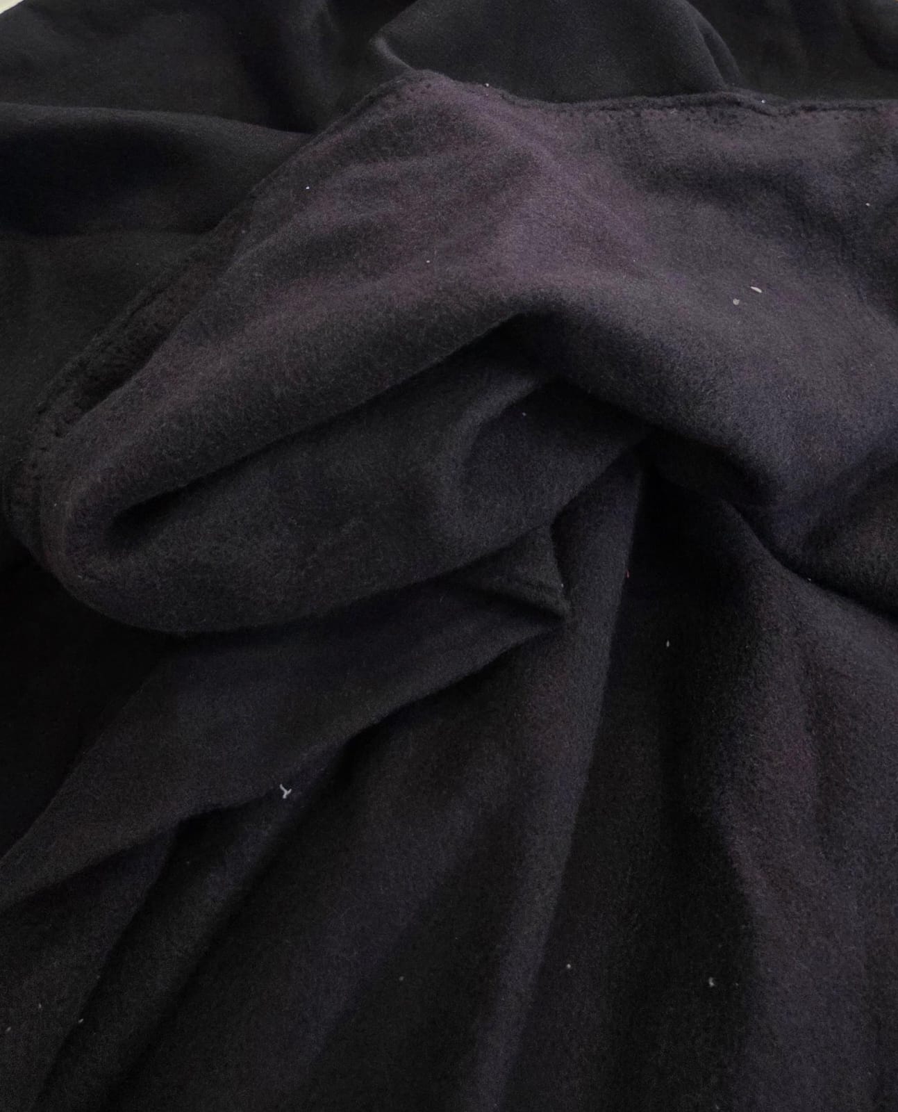 Malha canelada preto  - Comprimento 0,70 cm x Largura 1,70 m  