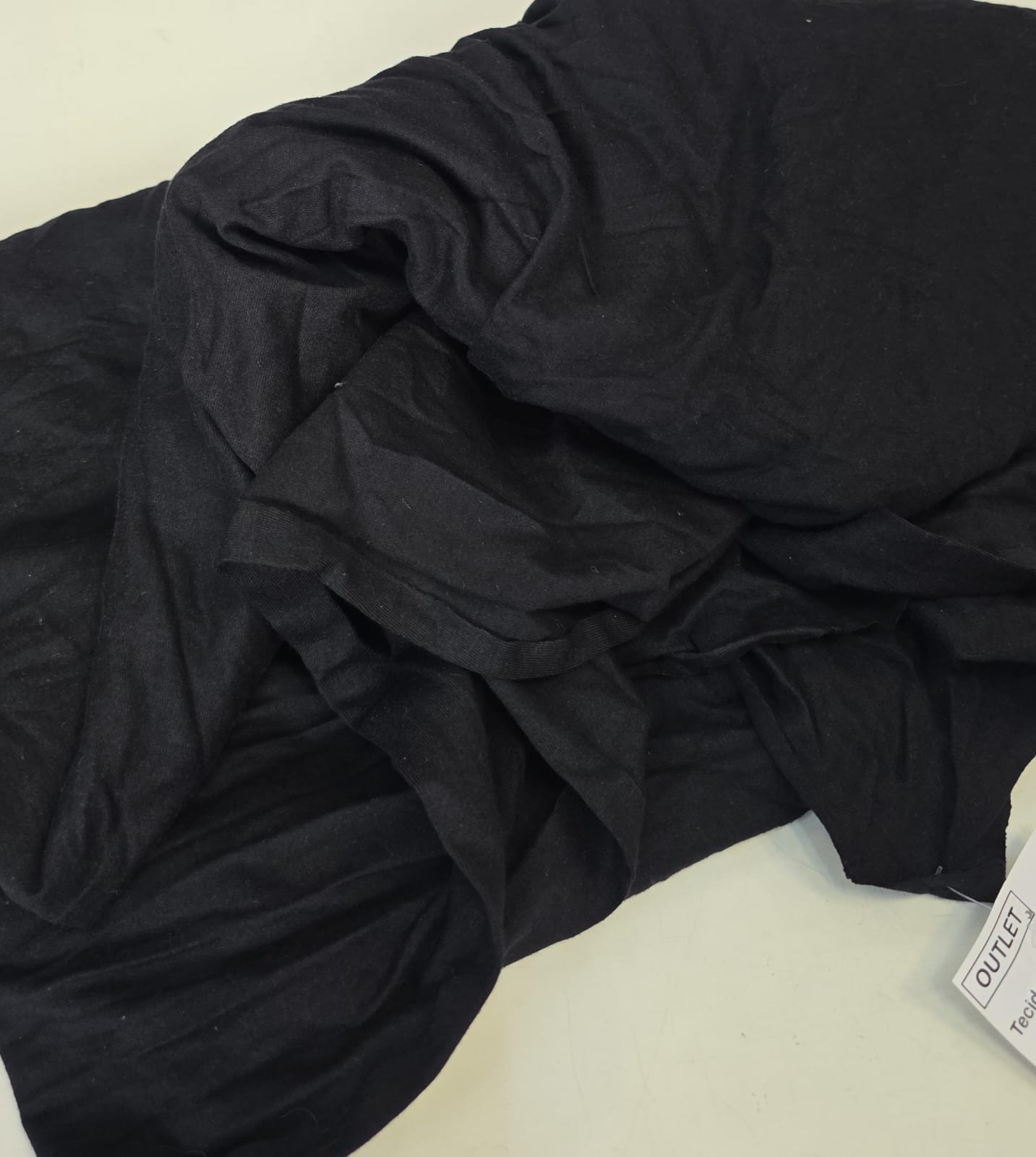 Malha de algodão preto -Comprimento 2 m x Largura 1,50 m -
