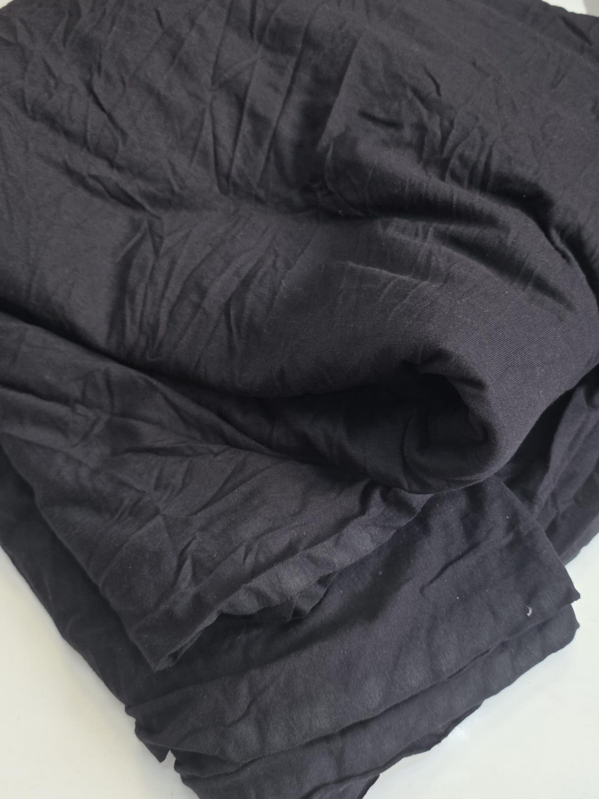 Malha de algodão Preto -Comprimento 6,50 m x Largura 1,50 m