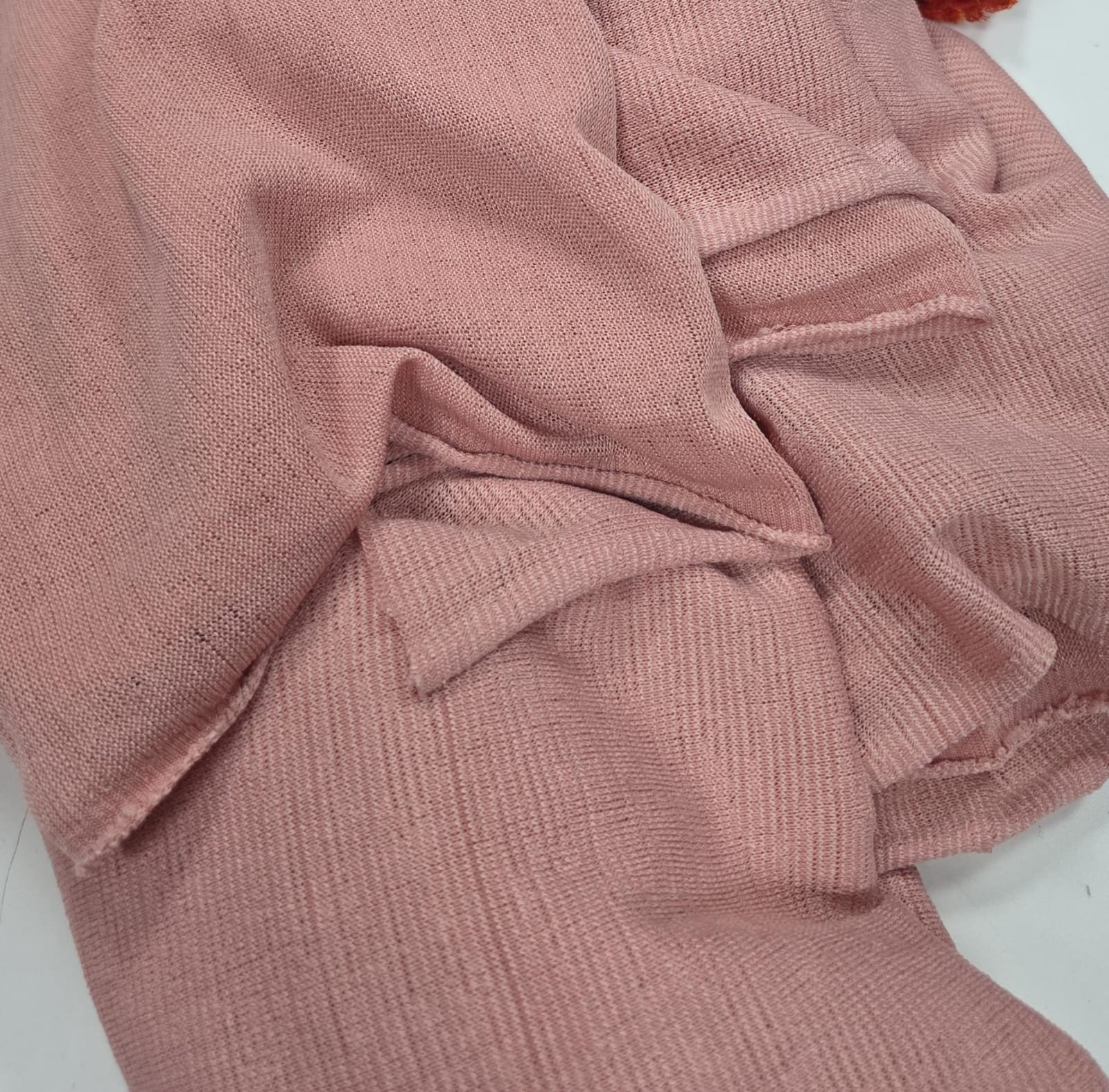 Malha leve tricot rosê - Comprimento 2,50 m x Largura 1,,40 m