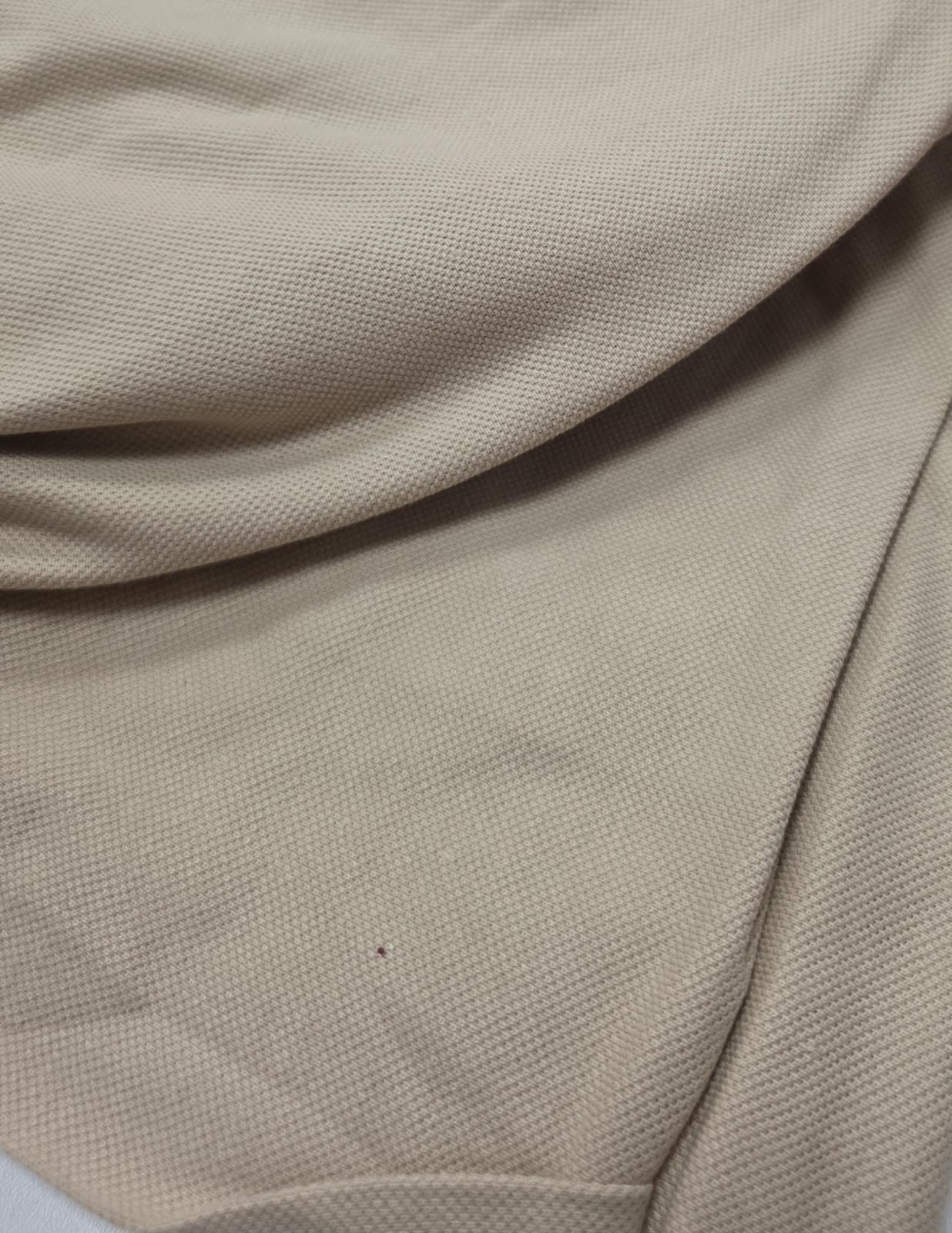 Malha piquet  bege com sujeira  -  Comprimento 3,50 m x Largura 1,40 m 