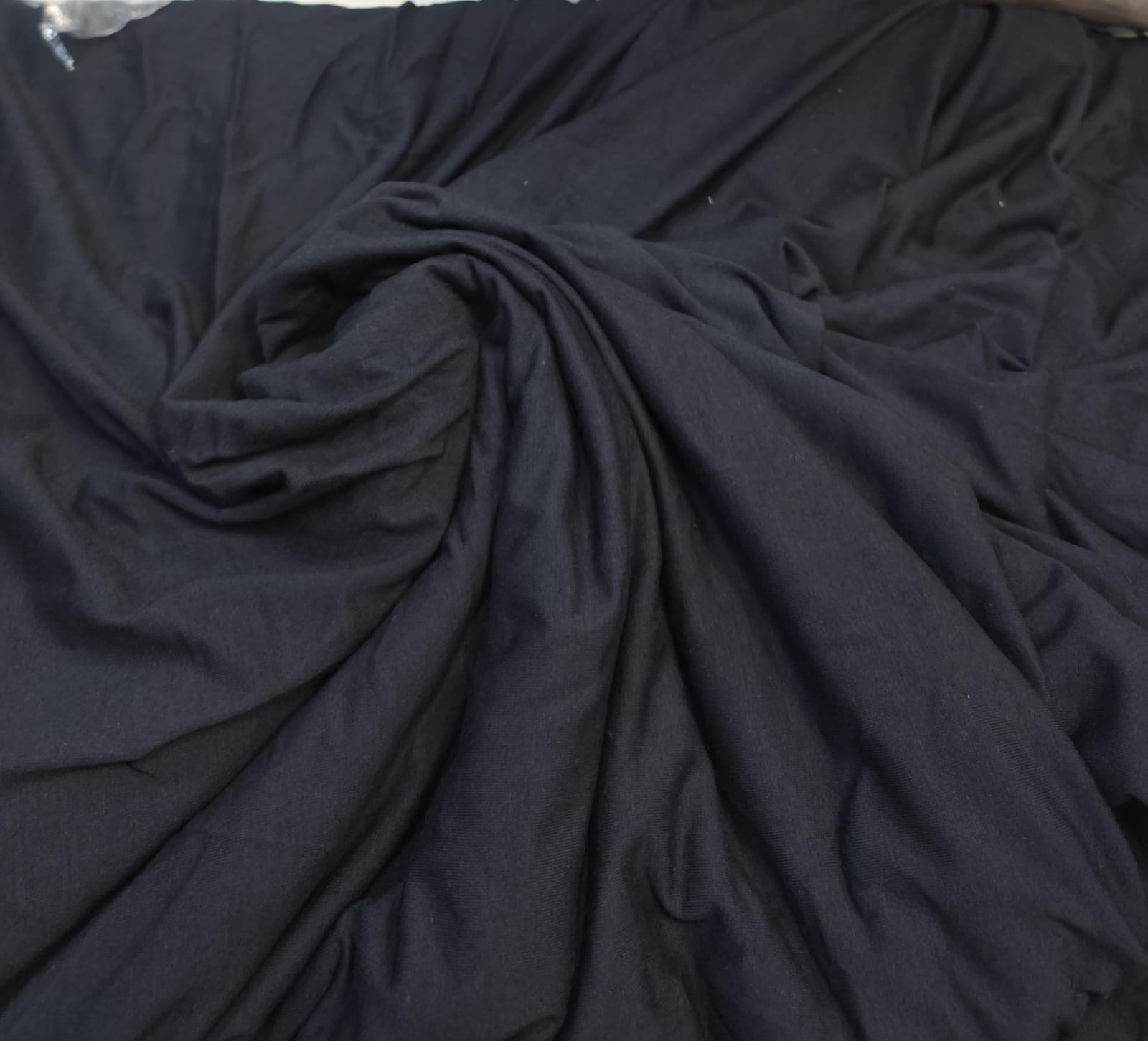 Malha pure modal preto dalila textil- Comprimento 6,20 m x Largura 1,50 m 