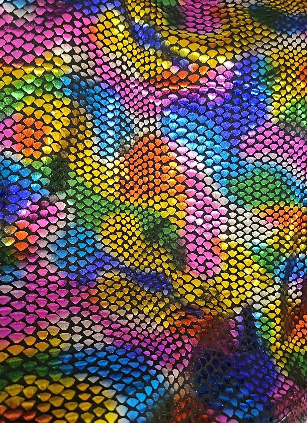 Malha vinil colorida iguana  - Largura 1,45 m x Comprimento 1 m 