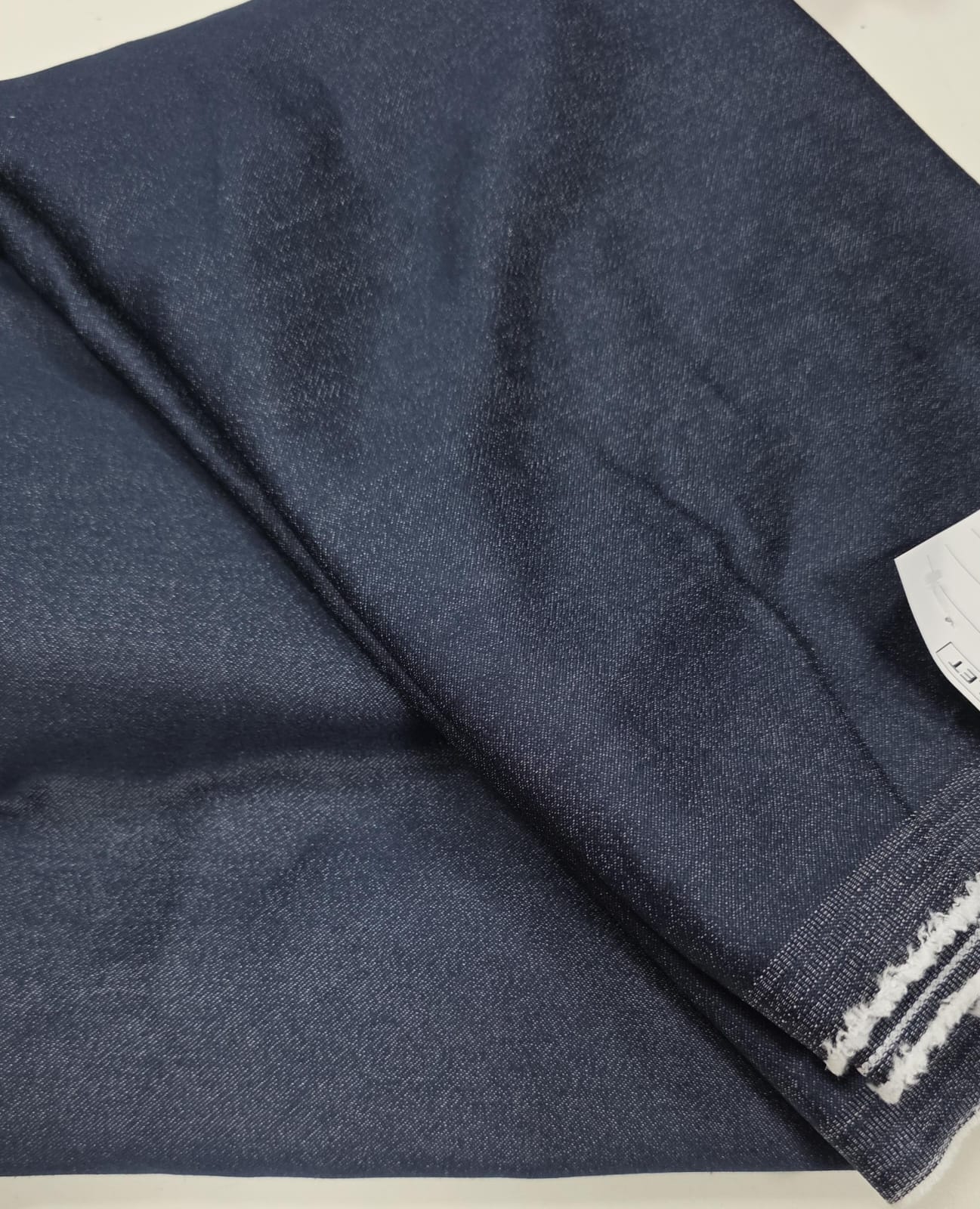 Mescla jeans azul escuro com elastano  - Comprimento 2 m x Largura 1,40 m