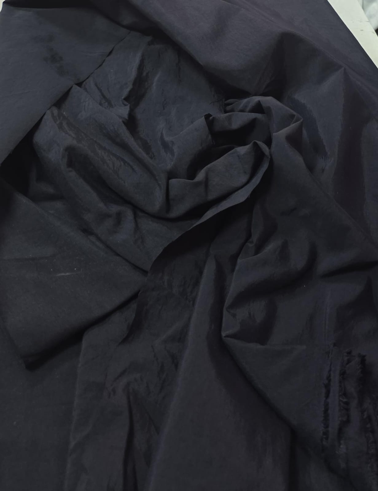 Micro tactel de poliamida preto - Comprimento 2,50 m x Largura 1,50 m   