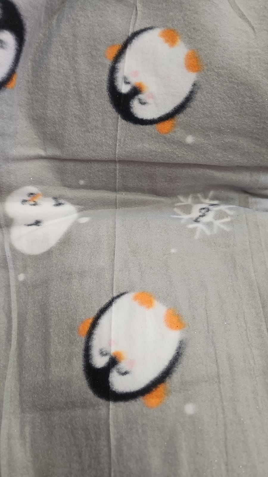 Soft Estampado Pinguins - Largura 1,60 m x Comprimento 3 m 