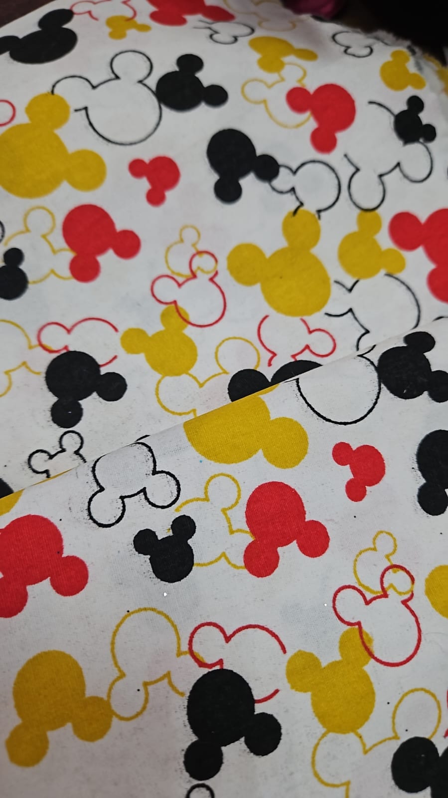 Tricoline face mickey - Largura 1,50 m  x Comprimento  0,75 cm