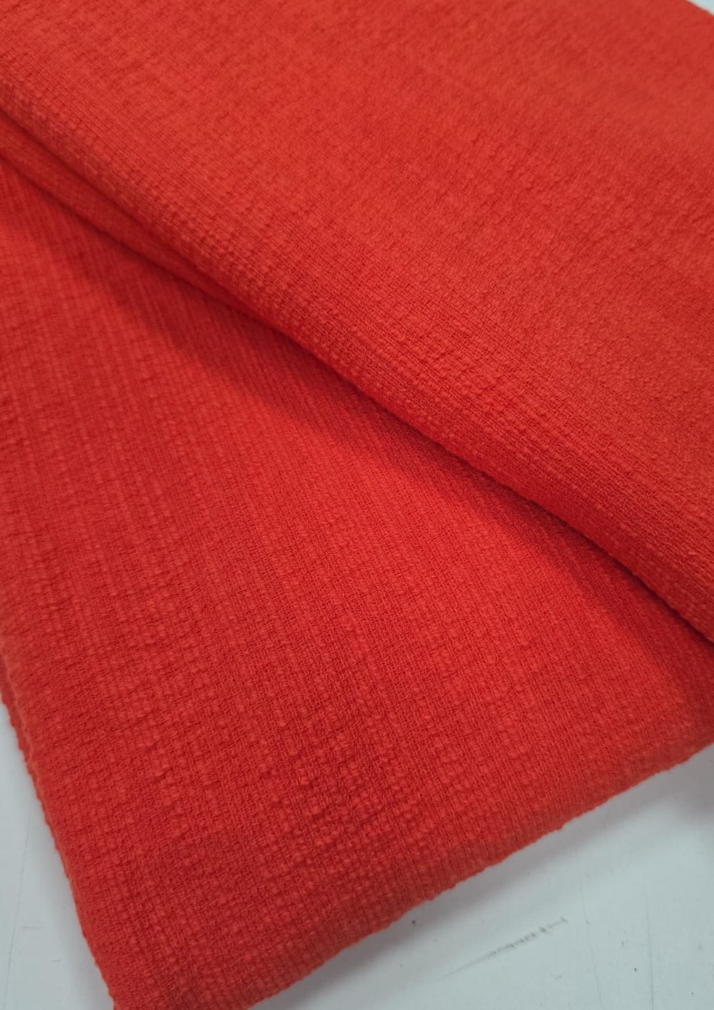 TWEED Com Elastano Coreano Coral - Comprimento 2 m x Largura 1,50 m