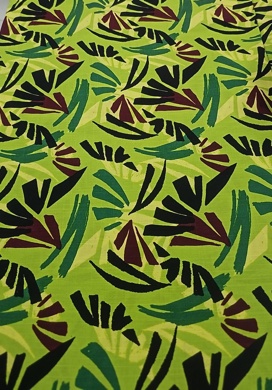 Viscolinho africa verde lima - Largura 1,45 m x Comprimento 3,50 m 