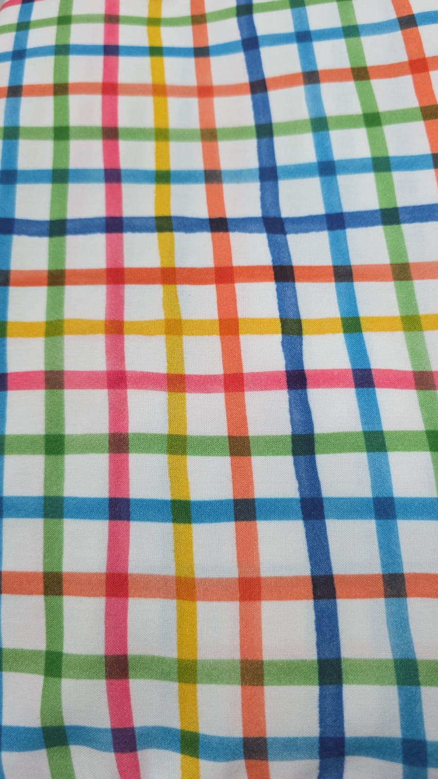 Viscose Xadrez Colorido - Comprimento 4 m x Largura 1,40 m