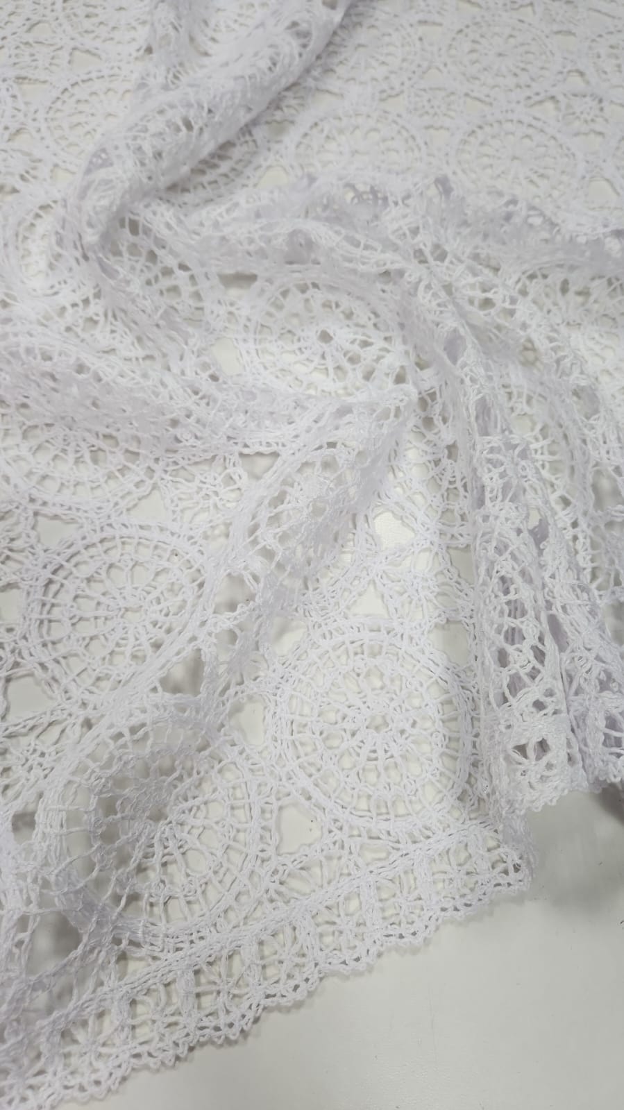 Renda Guipir Crochet Zara Mandala Branca
