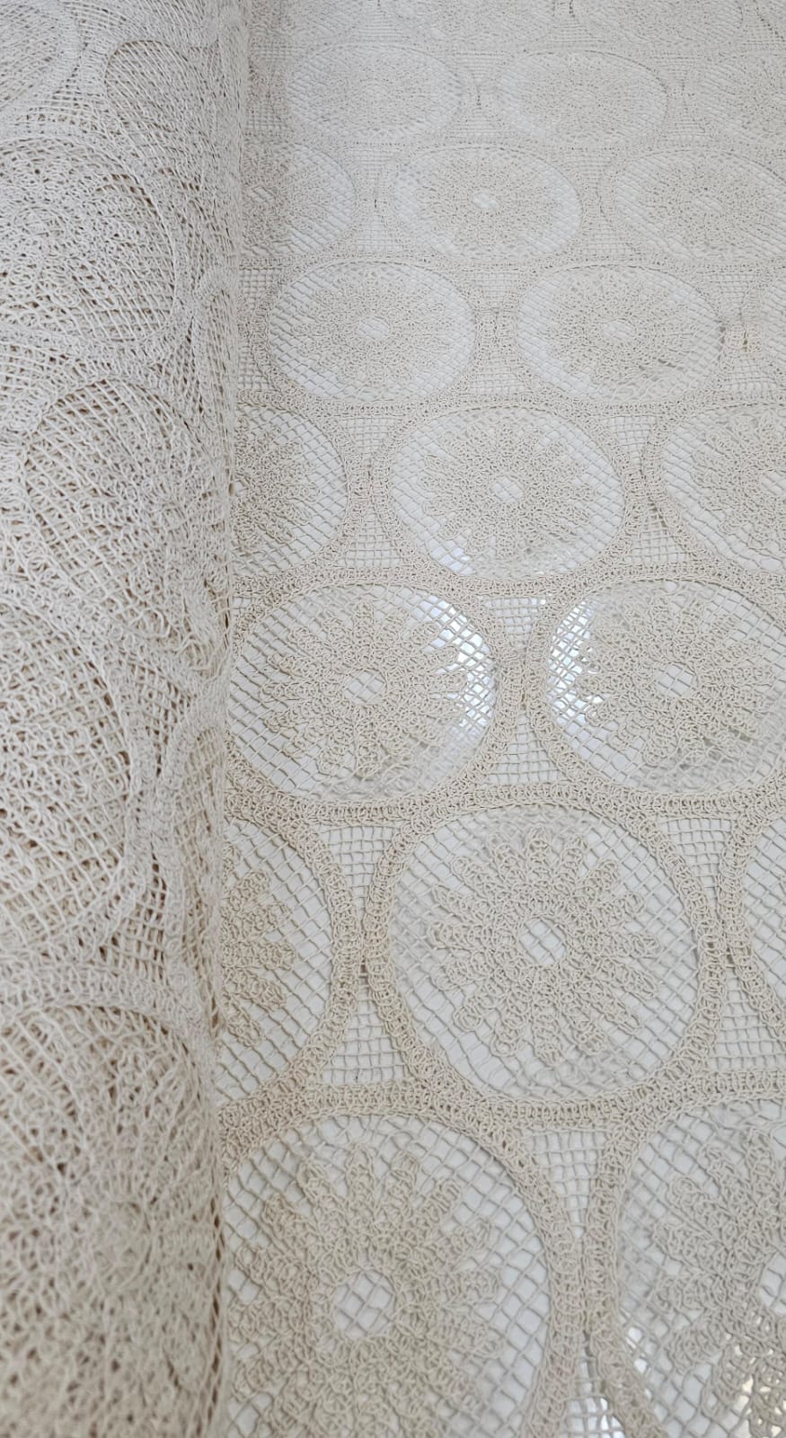 Renda Guipir Crochet Zara Mandala Natural