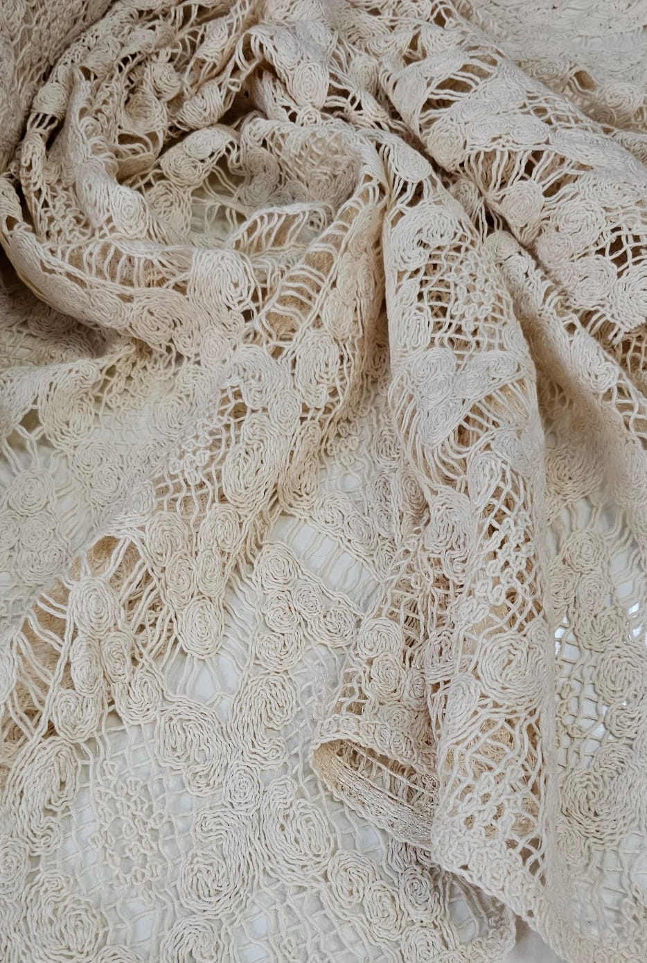 Renda Guipir Crochet Zara Natural