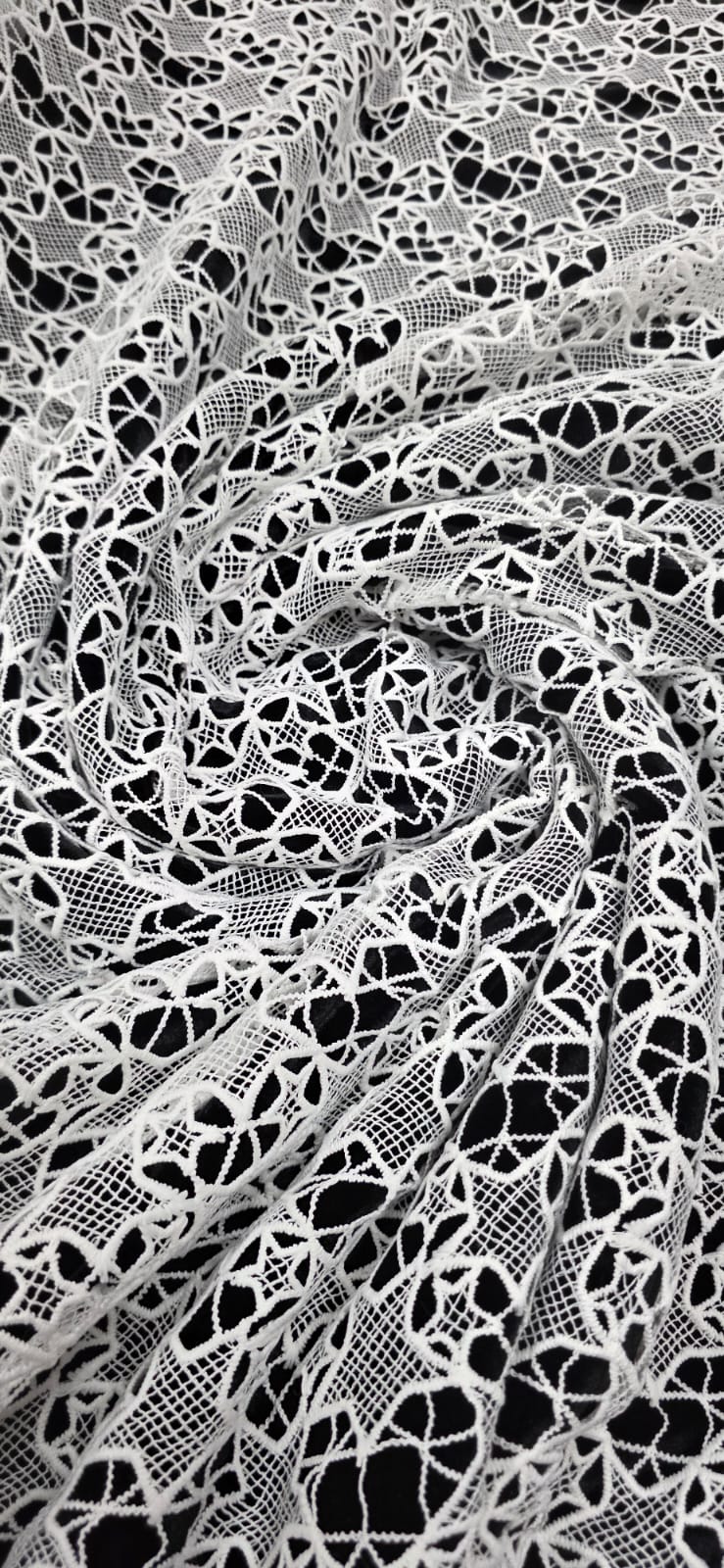 Renda Guipir Dull Opaca Estrela off White