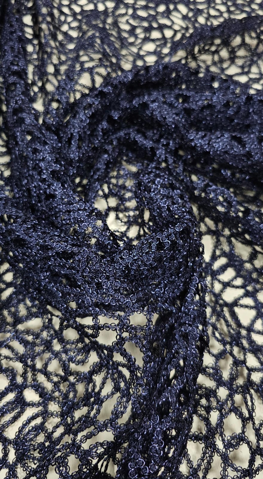 Renda Guipir Italiana Crave Azul Marinho