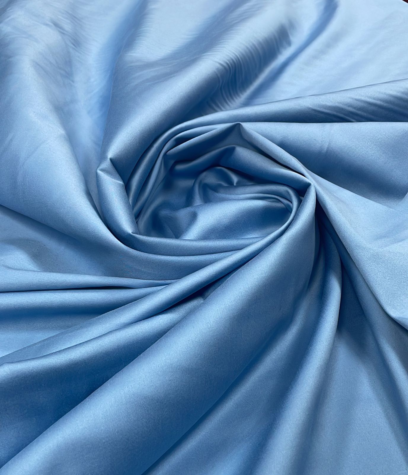 Sarja Cotton Acetinada com Elastano Azul Celeste