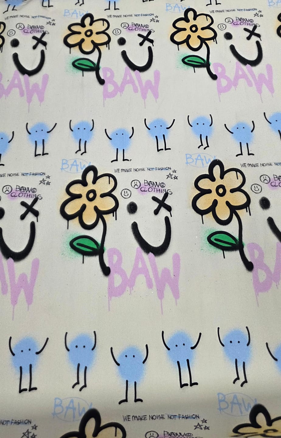 Sarja Pesada com Elastano Baw Grafitti Floral