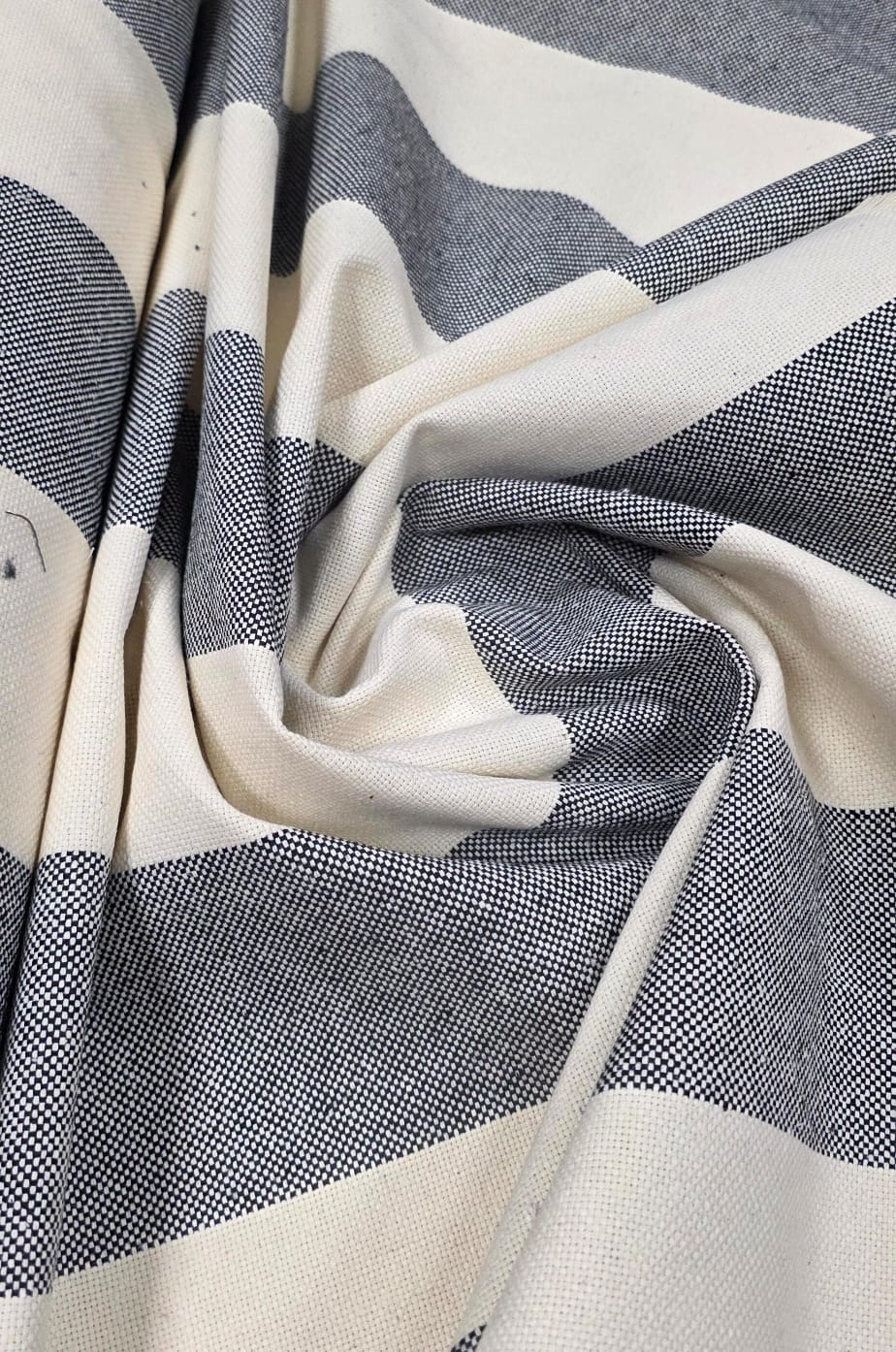 Sarja Pesada Fio Tinto Preto e Branco