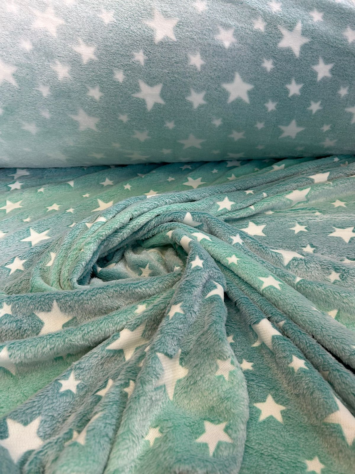 Ultra Soft Fleece 3D Estrelas Degradê - Brilha no Escuro