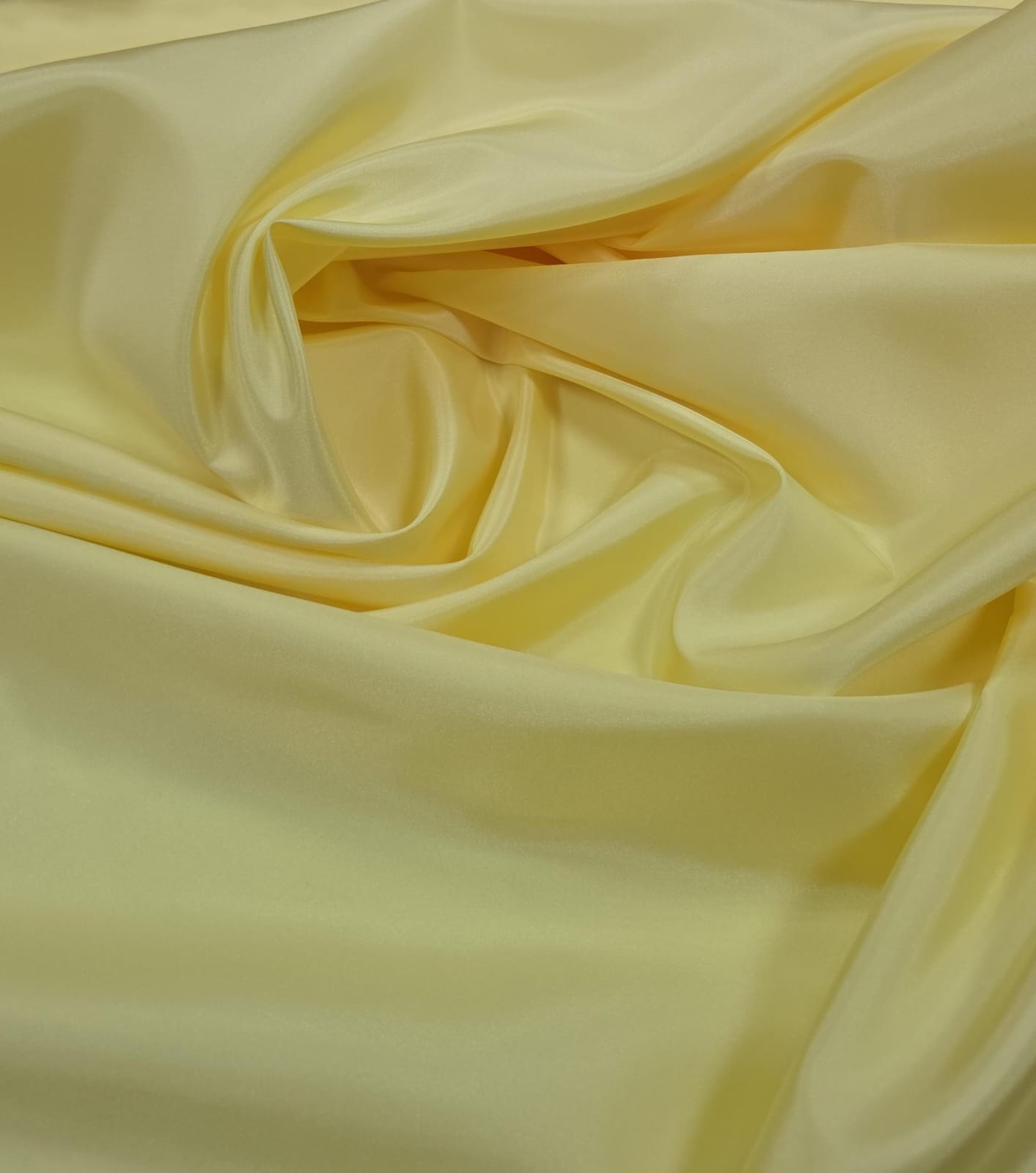 Tafetá Indiano Toque de Seda Amarelo Manteiga