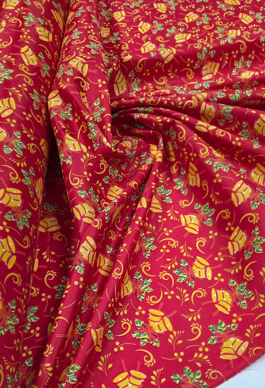 Tergal Natalino Sinos  Fundo Vermelho 08