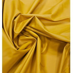 Poliester PU Amarelo Mostarda COM VINCO - Largura 1,45 m x Comprimento 1,50 m 