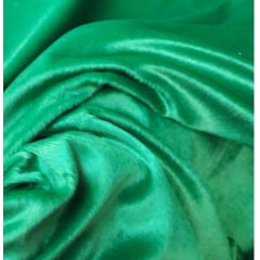 Veludo Velboa Verde Bandeira - Largura 1,47 m x Comprimento 4 m 