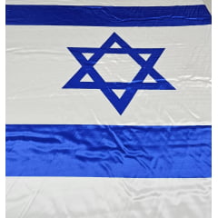 Cetim Bandeira de Israel - Largura 1,47 m x 0,90 cm Comprimento