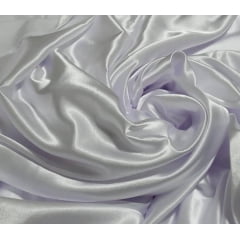 Cetim Charmeusse Liso Branco - Largura 1,47 M X Comprimento 0,90 cm