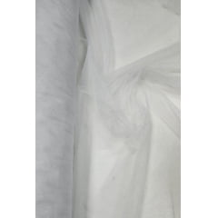 Tule com Glitter Fantasy Branco - Largura 1,50 m x Comprimento 2,60 m