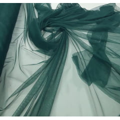 Tule Verde Floresta com Elastano 1,60m de Largura x Comprimento 2,90 m 