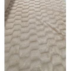 Pelúcia Premium Trabalhada Kaki - Largura 1,60 m x Comprimento 2 m 