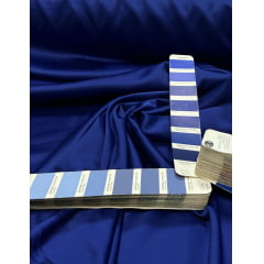 Crepe Amanda Liso Azul Royal Escuro - Largura 1,50 m x Comprimento 1 m 