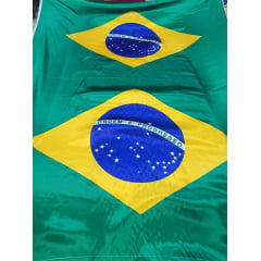 Cetim Bandeira do Brasil AMASSADO - Largura 1,47m x 0,90m Comprimento