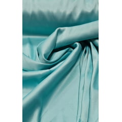 Gabardine Prada Azul Piscina COM SUJEIRA -Largura 1,47 m x Comprimento 0,70 cm