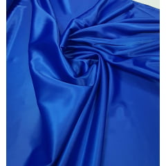 Cetim Bucol Liso Azul Royal - largura 1,50 m x Comprimento 2,50 m 