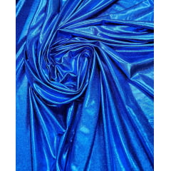 Vinil Azul Royal Liso com Elastano COM DEFEITO - Largura 1,47 m x Comprimento 0,90 cm