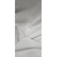 Lurex de Malha Galaxia Furtacor Branco - Largura 1,70 m x Comprimento 1,50 m 