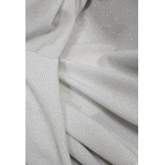 Lurex de Malha Galaxia Furtacor Branco - Largura 1,70 m x Comprimento 1,50 m 