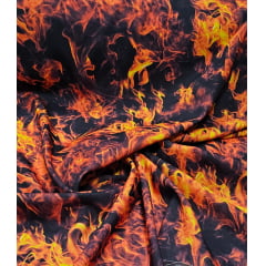 Oxford Estampado Digital Fogo - Largura 1,47 m x Comprimento 1 m 