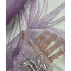 Tela Light Lurex Furtacor Lavanda com Prata - Largura 1,60 m x Comprimento 2,50 m