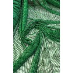 Tela Com Glitter Premium Verde Bandeira Modelo 02 - Largura 1,45 m x Comprimento 2 m 