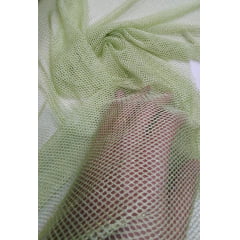 Tela Arrastão Fancy Com Lurex Pistache - Largura 1,45 m x Comprimento 2,50 m 