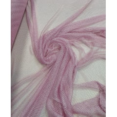 Tela Arrastão Fancy Com Lurex Rosa Bebê - Largura 1,45 x Comprimento 3  m 