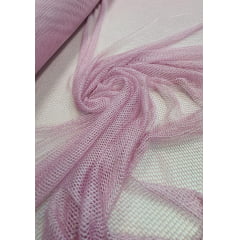 Tela Arrastão Fancy Com Lurex Rosa Bebê - Largura 1,45 x Comprimento 3  m 