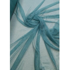 Tela Arrastão Fancy Com Lurex Verde Tiffany - Largura 1,45 m  x Comprimento 3 m 