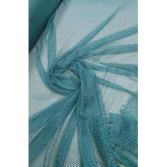 Tela Arrastão Fancy Com Lurex Verde Tiffany - Largura 1,45 m  x Comprimento 3 m 