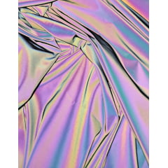 Tecido Refletivo Holográfico - Largura 1,40 m x Comprimento 2,50 m 